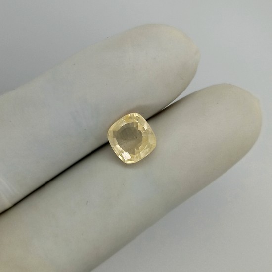 Yellow Sapphire (Pukhraj) 3.13 Ct Good Quality Yellow Sapphire (Pukhraj) 3.13 Ct Good Quality